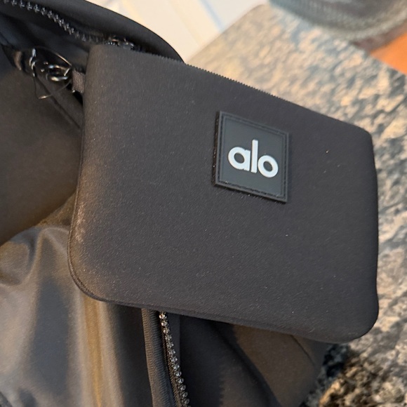 ALO Yoga Black Microfiber Backpack - Picture 7 of 8